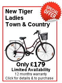 Back2Bikes Tiger Town and Country Bicycle Special Offer Discount Bike Ladies